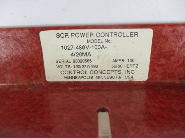 CONTROL CONCEPTS 1027-480V-100A-4/20MA 120/277/480V 100A NSNP
