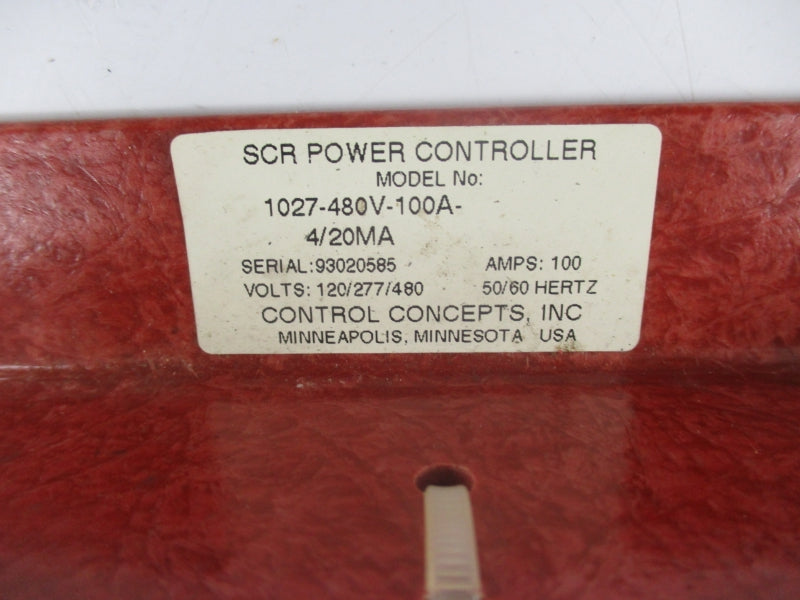 CONTROL CONCEPTS 1027-480V-100A-4/20MA 120/277/480V 100A NSNP