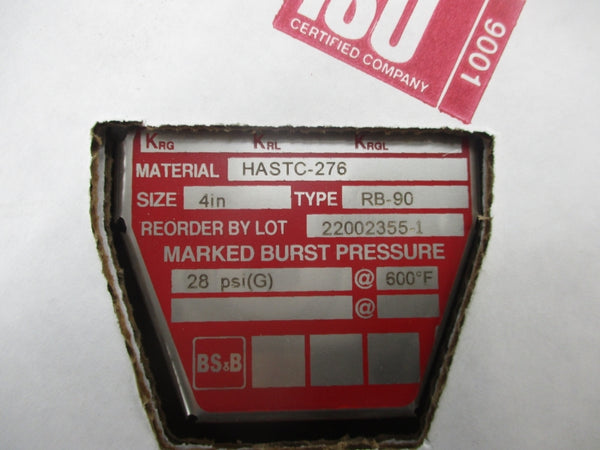 BS&B RB-90 28PSI 4" NSFS