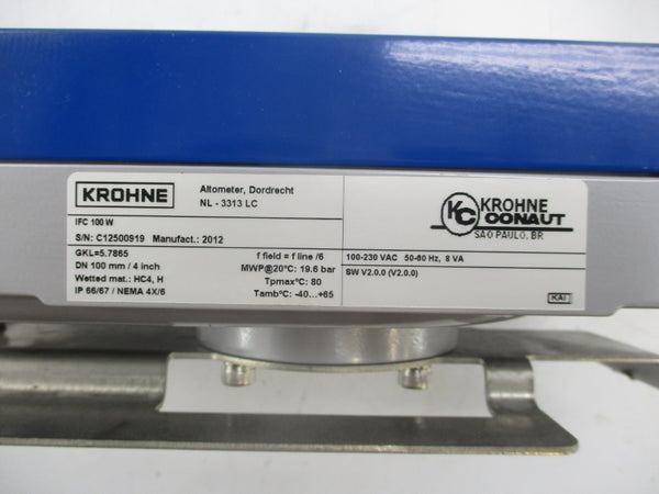 KROHNE IFC100W 100-230VAC NSNP