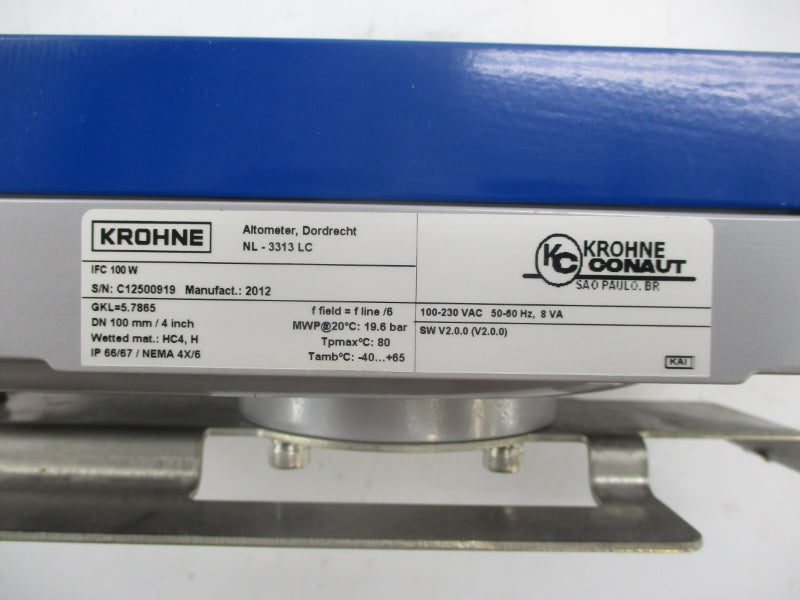 KROHNE IFC100W 100-230VAC NSNP
