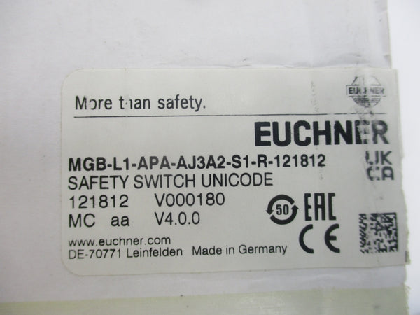 EUCHNER MGB-L1-APA-AJ3A2-S1-R-121812 NSMP