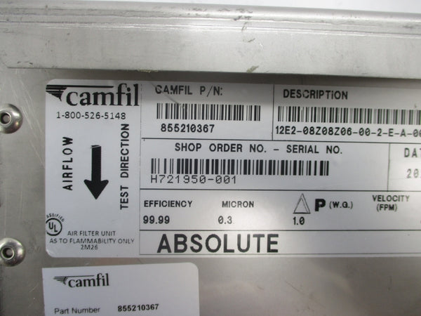 CAMFIL 855210367 12E2-08Z08Z06-00-2-E-A-00-L/00 NSMP