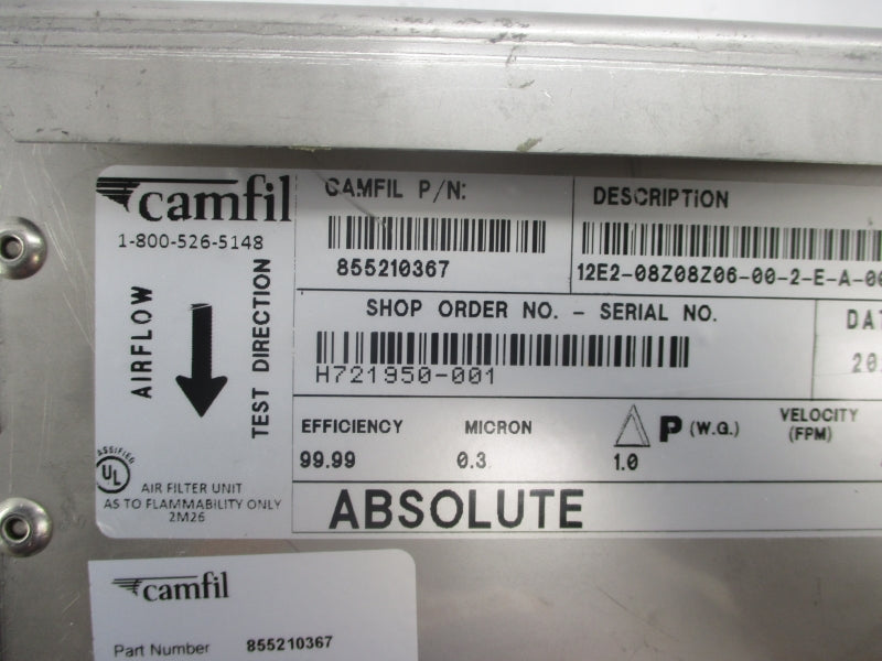 CAMFIL 855210367 12E2-08Z08Z06-00-2-E-A-00-L/00 NSMP