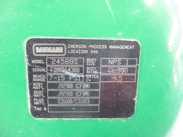 BAUMANN 24S88S 7-15PSI (AS PICTURED) UNMP