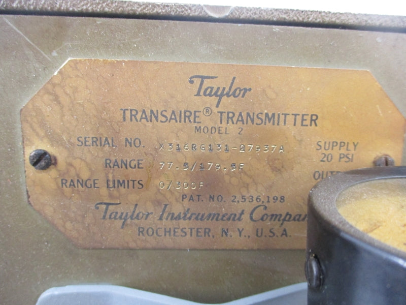 TAYLOR MODEL 2 20PSI UNMP