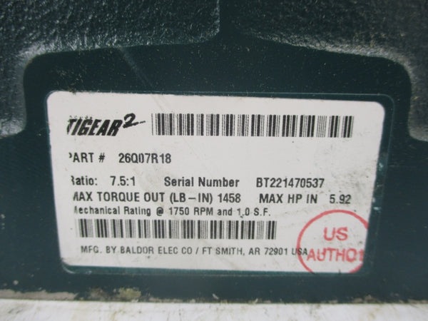 BALDOR 26Q07R18 (AS PICTURED) NSNP