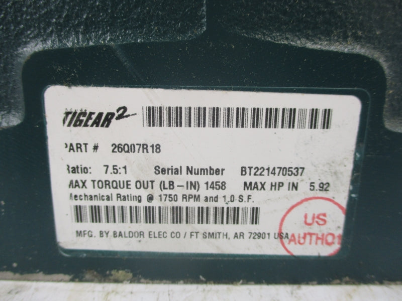 BALDOR 26Q07R18 (AS PICTURED) NSNP