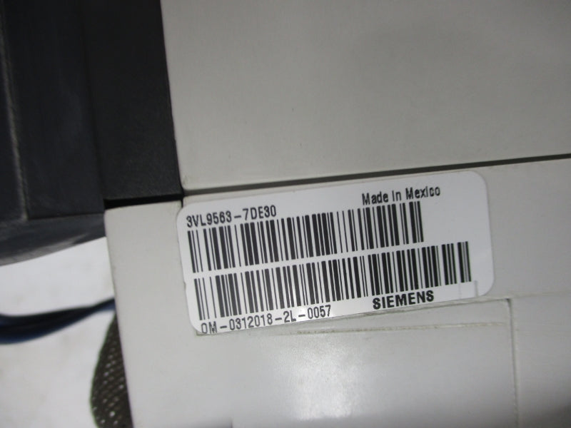 SIEMENS 3VL9563-7DE30 (AS PICTURED) UNMP