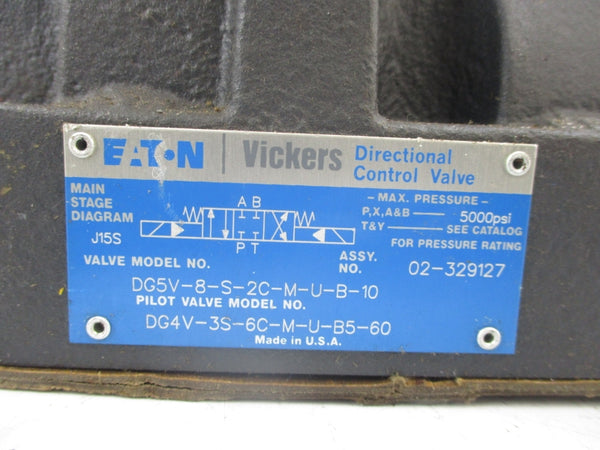 EATON VICKERS DG5V-8-S-2C-M-U-B-10 02-329127 5000PSI UNMP