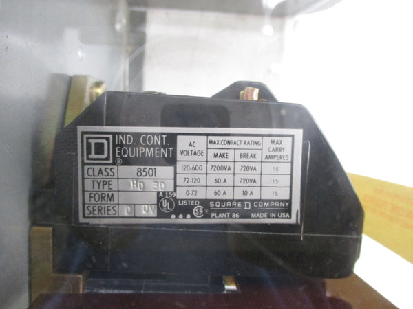 SQUARE D 8501 HGG30 SER. A 120-600V 15A NSNP