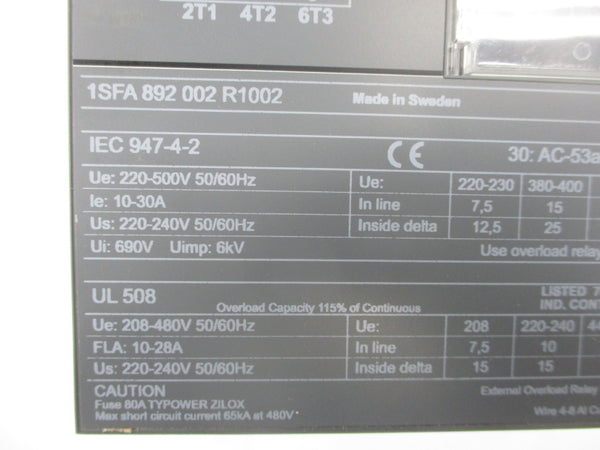 ABB 1SFA 892 002 R1002 220-500V 10-30A NSNP