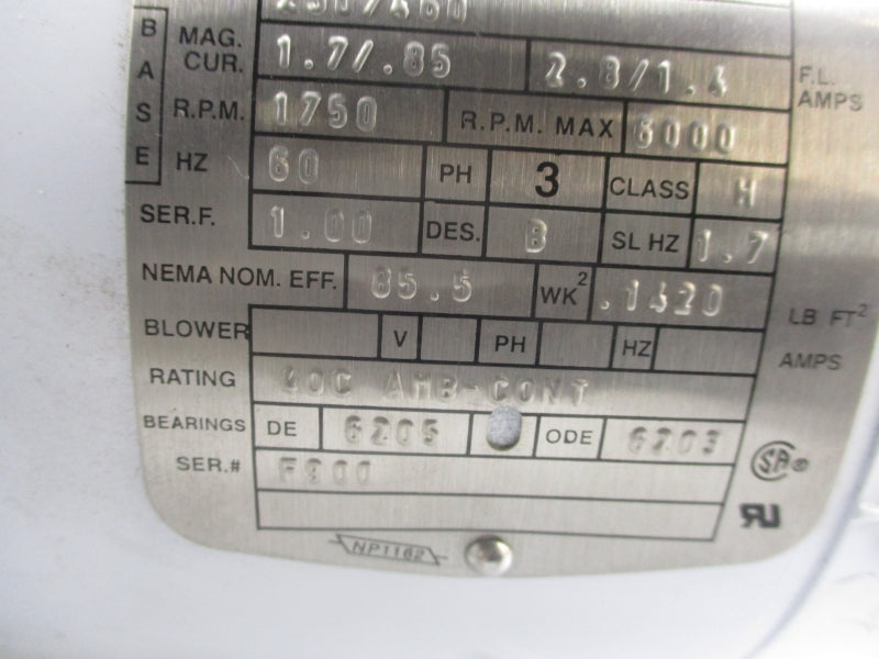 BALDOR IDWNM3546T 230/460V NSNP