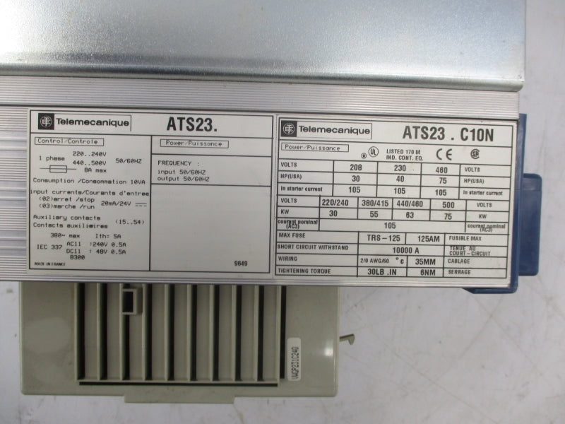 TELEMECANIQUE ATS23.C10N 460V NSNP