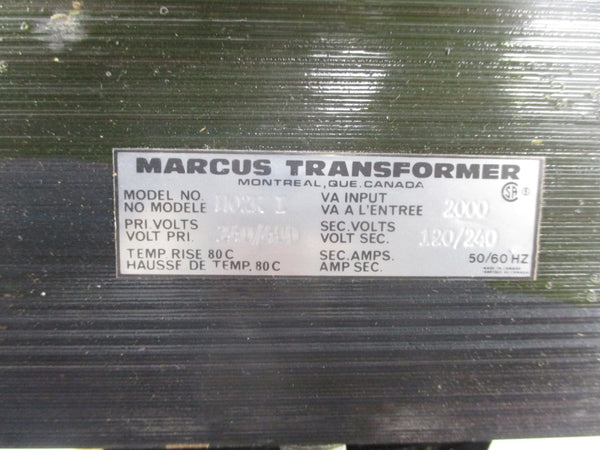MARCUS MO2KI 240/480V NSNP
