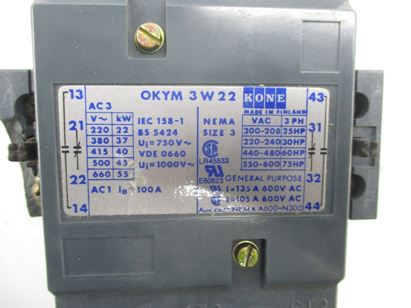 KONE OKYM3W22 115V (AS PICTURED) NSMP