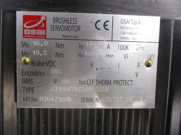 OSAI B7116PDH2ARS0028 97647169G 296V 14.7A NSNP