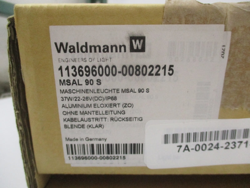 WALDMANN 11396000-00802215 MSAL90S 22-26VDC NSMP