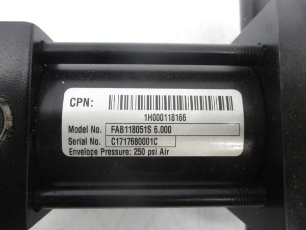 SCHRADER BELLOWS FAB118051S6.000 1H00118166 250PSI NSNP