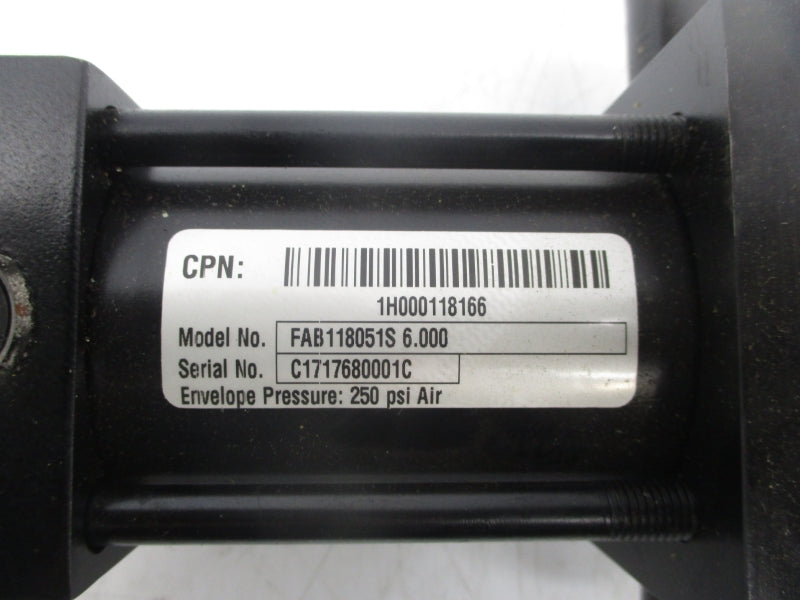 SCHRADER BELLOWS FAB118051S6.000 1H00118166 250PSI NSNP