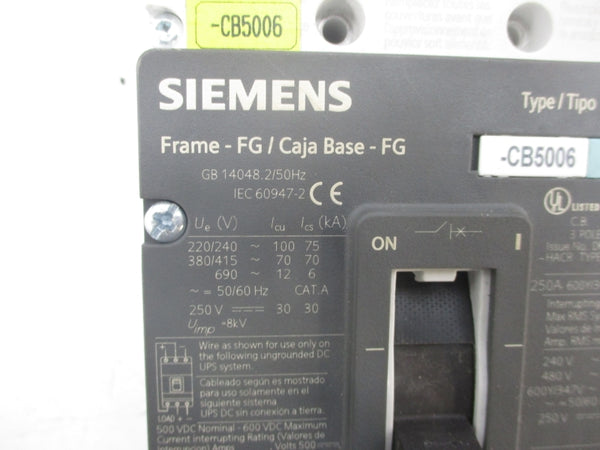 SIEMENS HFK3T250 3VL9325-6PE30 690V 250A NSNP