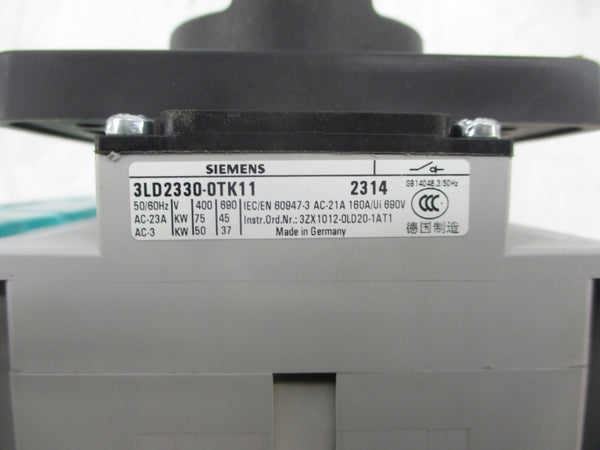 SIEMENS 3LD2330-0TK11 690V NSNP