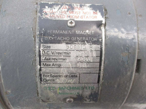 GEC MACHINE BD2510B 0.1A UNMP