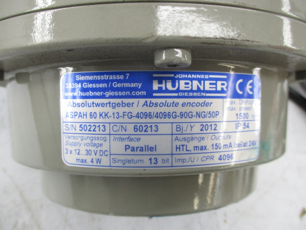 HUBNER ASPAH60KK-13-FG-4096/4096G-90G-NG/50P 12-30VDC(AS PICTURED) UNMP