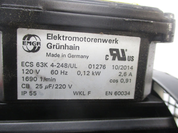 MEMDOS DX50 0104B0050CMB1FF ECS63K4-249/UL 120V 2.6A 145PSI NSNP