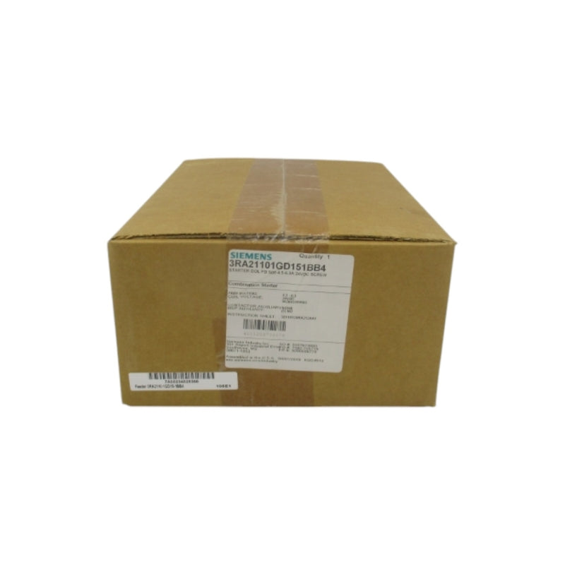 SIEMENS 3RA21101GD151BB4 24VDC 4.5-6.3A NSFS