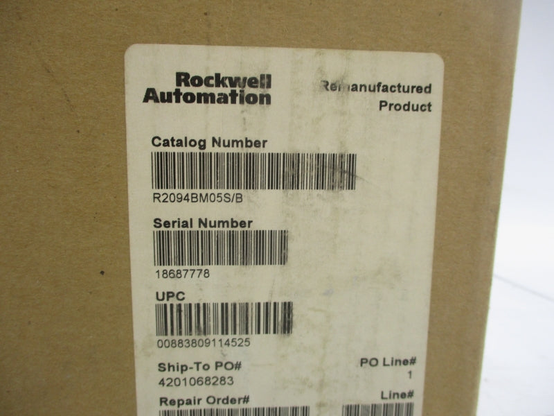 ALLEN BRALDEY 2094-BM05-S SER. B F/W 1.122 95-264VAC 0.75A REMAN