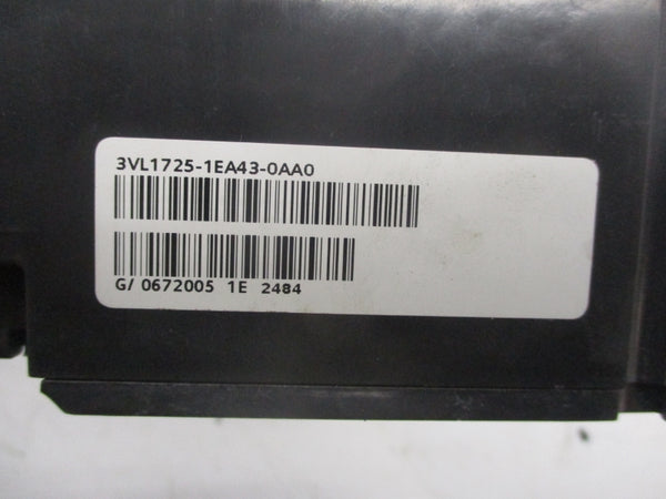 SIEMENS 3VL1725-1EA43-0AA0 127-480V 160A (AS PICTURED) UNMP