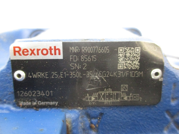 REXROTH R900776605 4WRKE 25 E1-350L-35/6EG24K31/F1D3M 24V UNMP