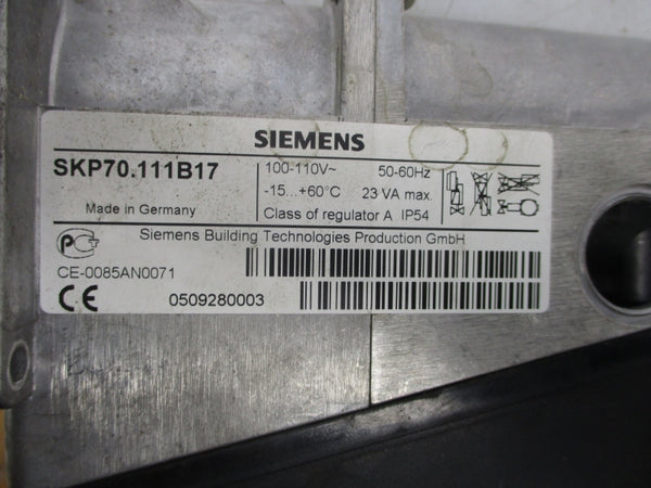 SIEMENS SKP70.111B17 100-110V (AS PICTURED) UNMP