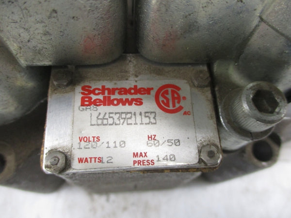 SCHRADER BELLOWS L6653921153 120/110V 140PSI UNMP