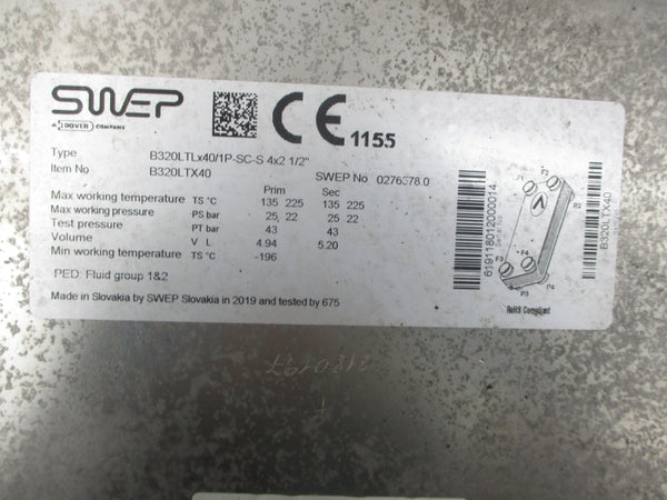 SWEP B320LTX40 NSNP