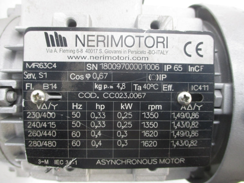 MECVEL PP068.045 MR63C4 280/480V 1.43/0.82A NSNP