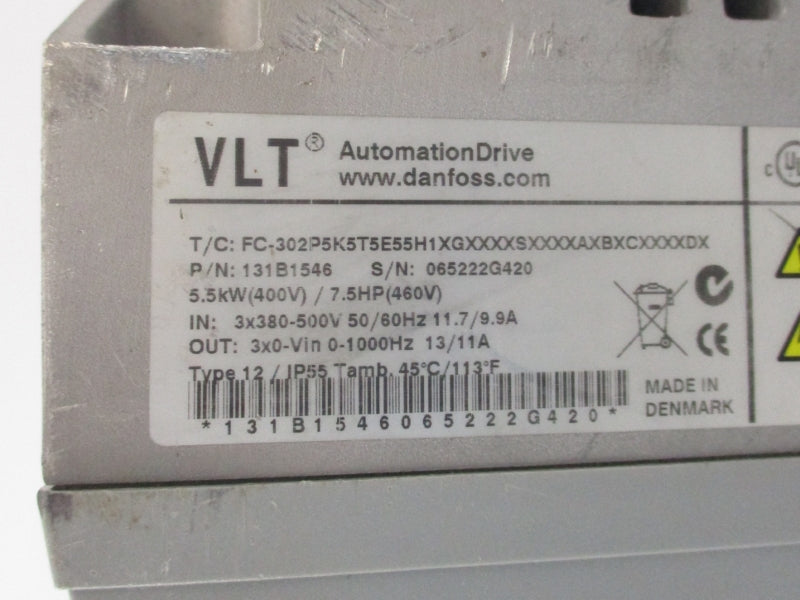 DANFOSS 131B1546 380-500V 11.7/9.9A UNMP