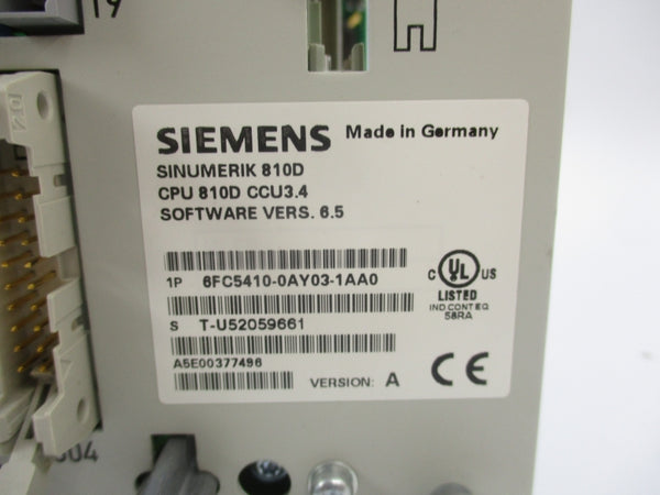 SIEMENS 6FC5410-0AY03-1AA0 S/W 6.5 NSMP