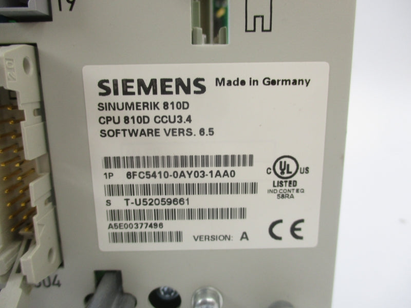 SIEMENS 6FC5410-0AY03-1AA0 S/W 6.5 NSMP