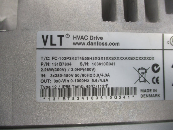 DANFOSS 131B7834 380-480V 5.0/4.3A (AS PICTURED) UNMP