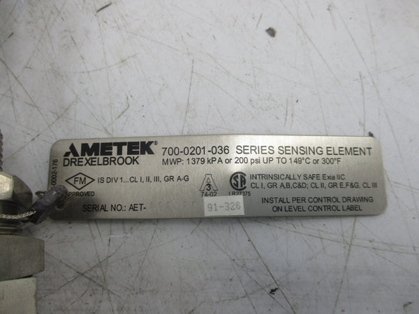 AMETEK 700-0201-036 200PSI NSNP