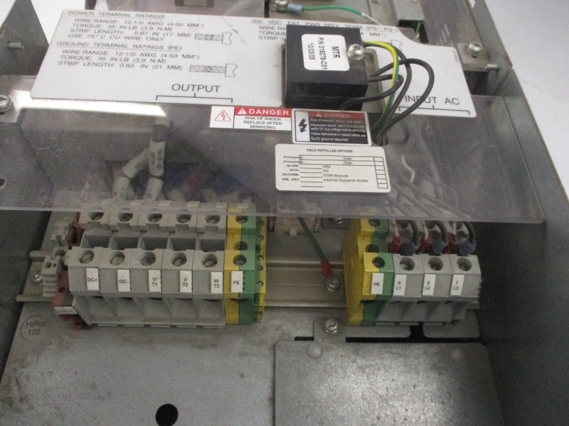 ALLEN BRADLEY 20BE077A0ANNANC0 SER. B F/W 6.003 475-632VAC 72.3/58.2A (AS PICTURED) UNMP