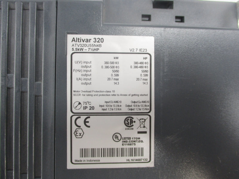 SCHNEIDER ELECTRIC ATV320U55N4B 380-500V 20.7A NSNP