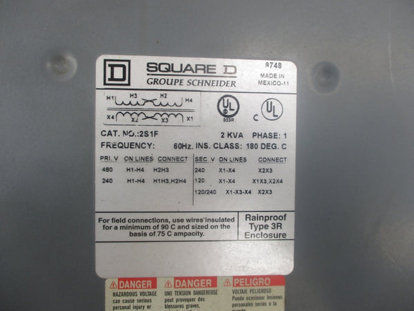 SQUARE D 2S1F 240/480V (AS PICTURED1) UNMP