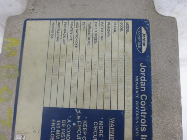 JORDAN CONTROLS LA2410-.1/150-6-CM-2DP-1P-0 120VAC 1.5A NSNP