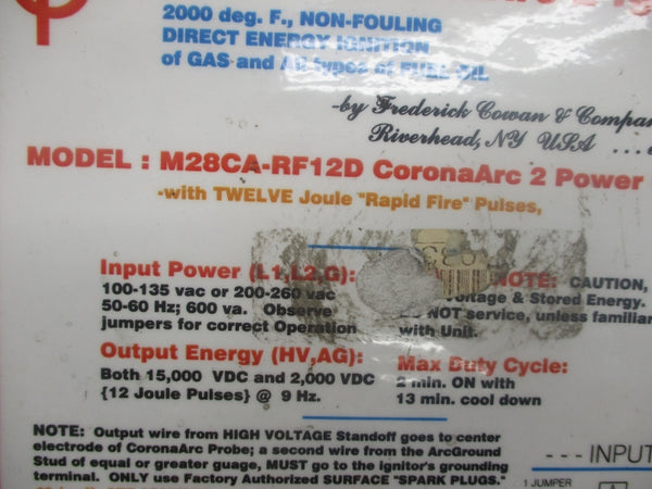 FREDRICK COWAN M28CA-RF12D 200-260VAC NSNP