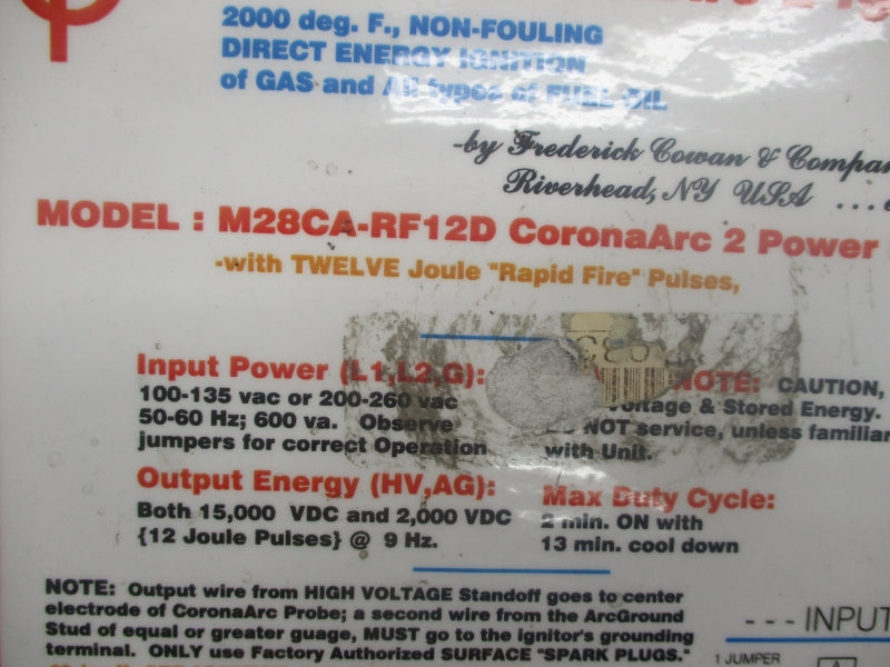 FREDRICK COWAN M28CA-RF12D 200-260VAC NSNP