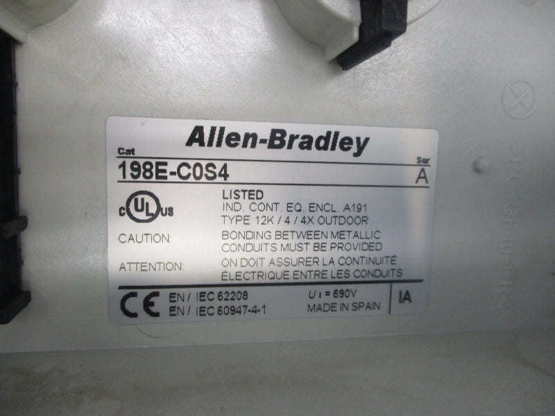 ALLEN BRADLEY 198E-C0S4 SER. A NSNP