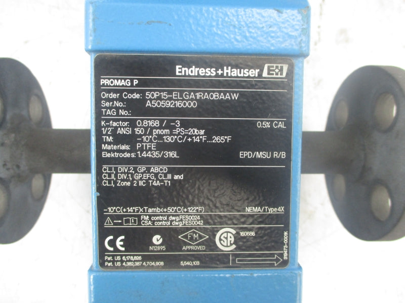 ENDRESS+HAUSER 50P15-ELGA1RA0BAAW 85-260VAC NSNP